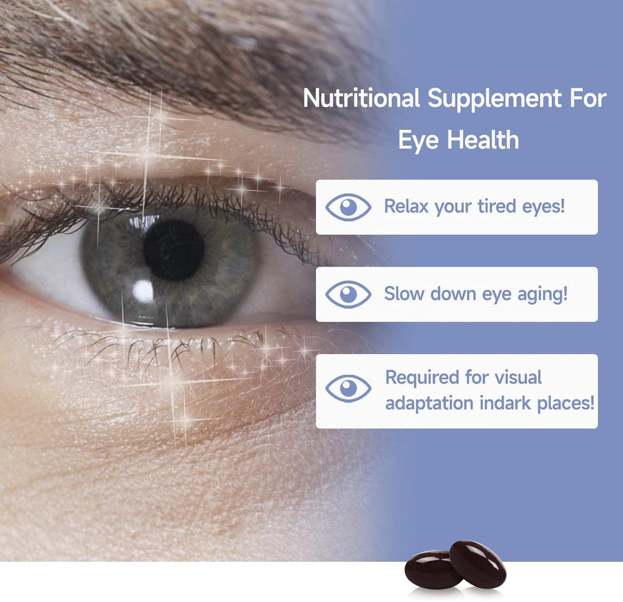 Vitamina ocular Luteína Astaxantina Cápsula para los ojos