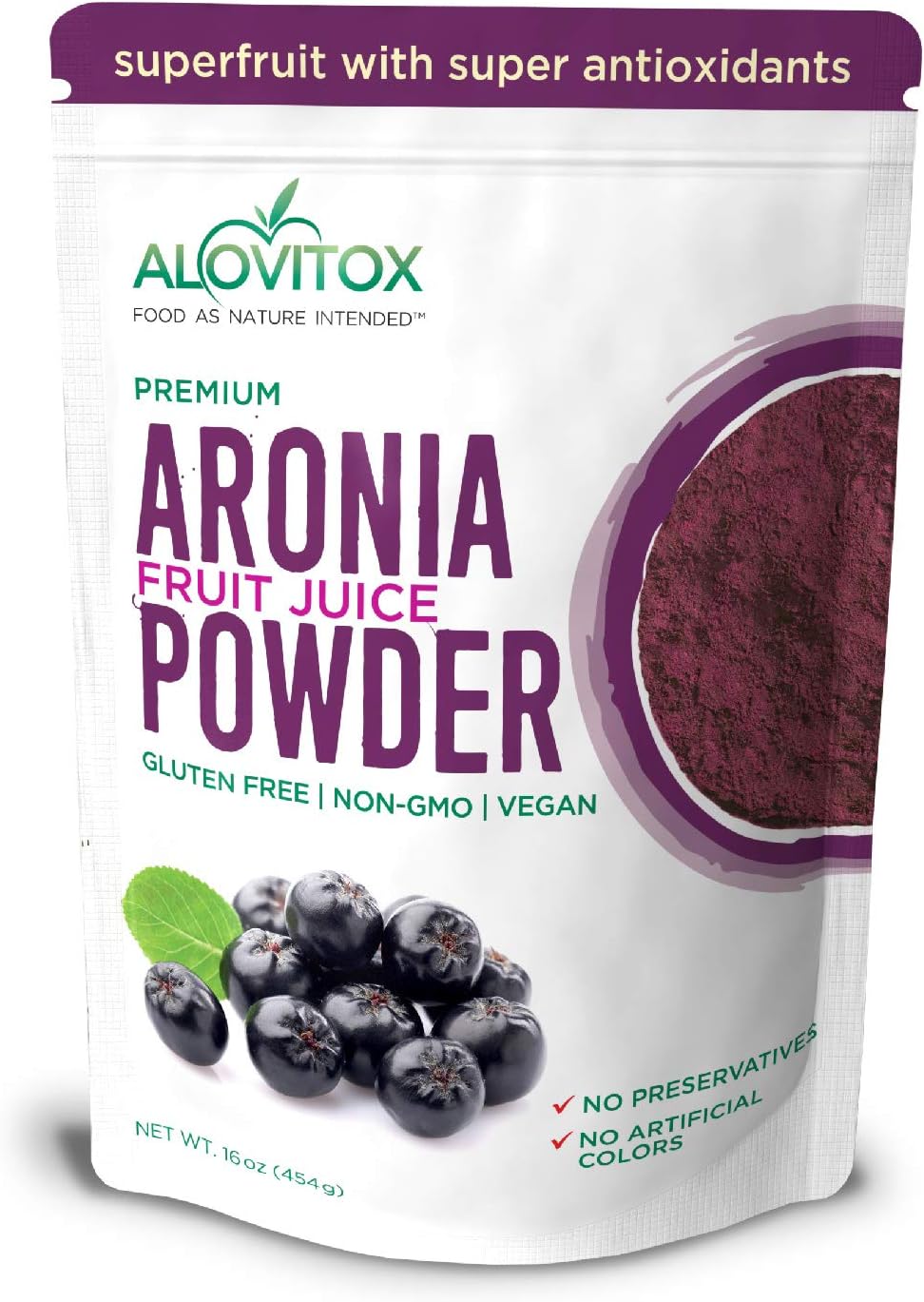 Suplemento Aronia Berry Powder Jugo denso antioxidante
