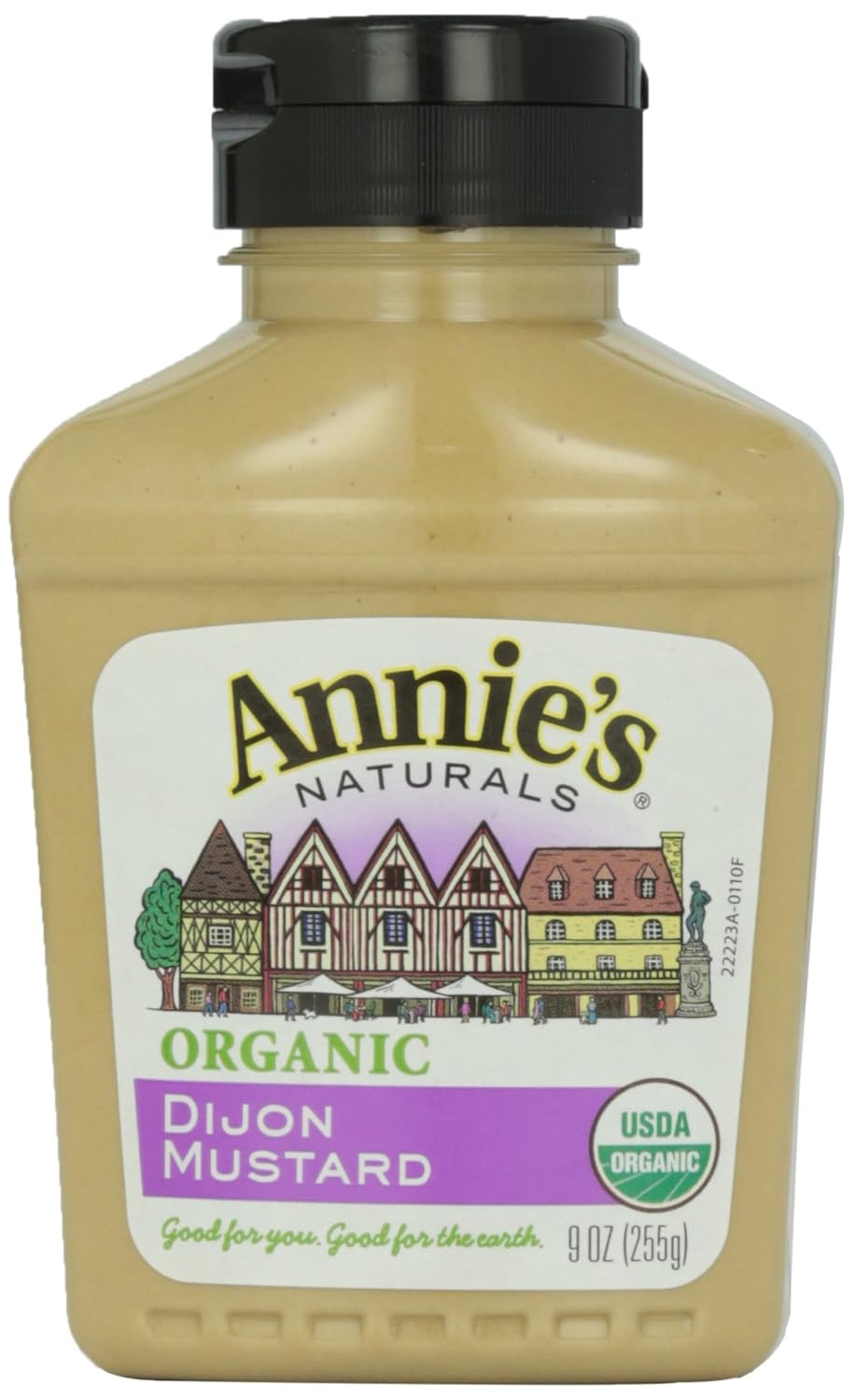 Mostaza Dijon Orgánica Annie's Naturals, 9 oz sin gluten