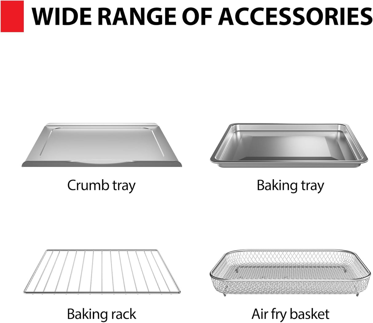 Horno Tostador TOSHIBA ChefFry 12 en 1, 26.4 QT, Combo