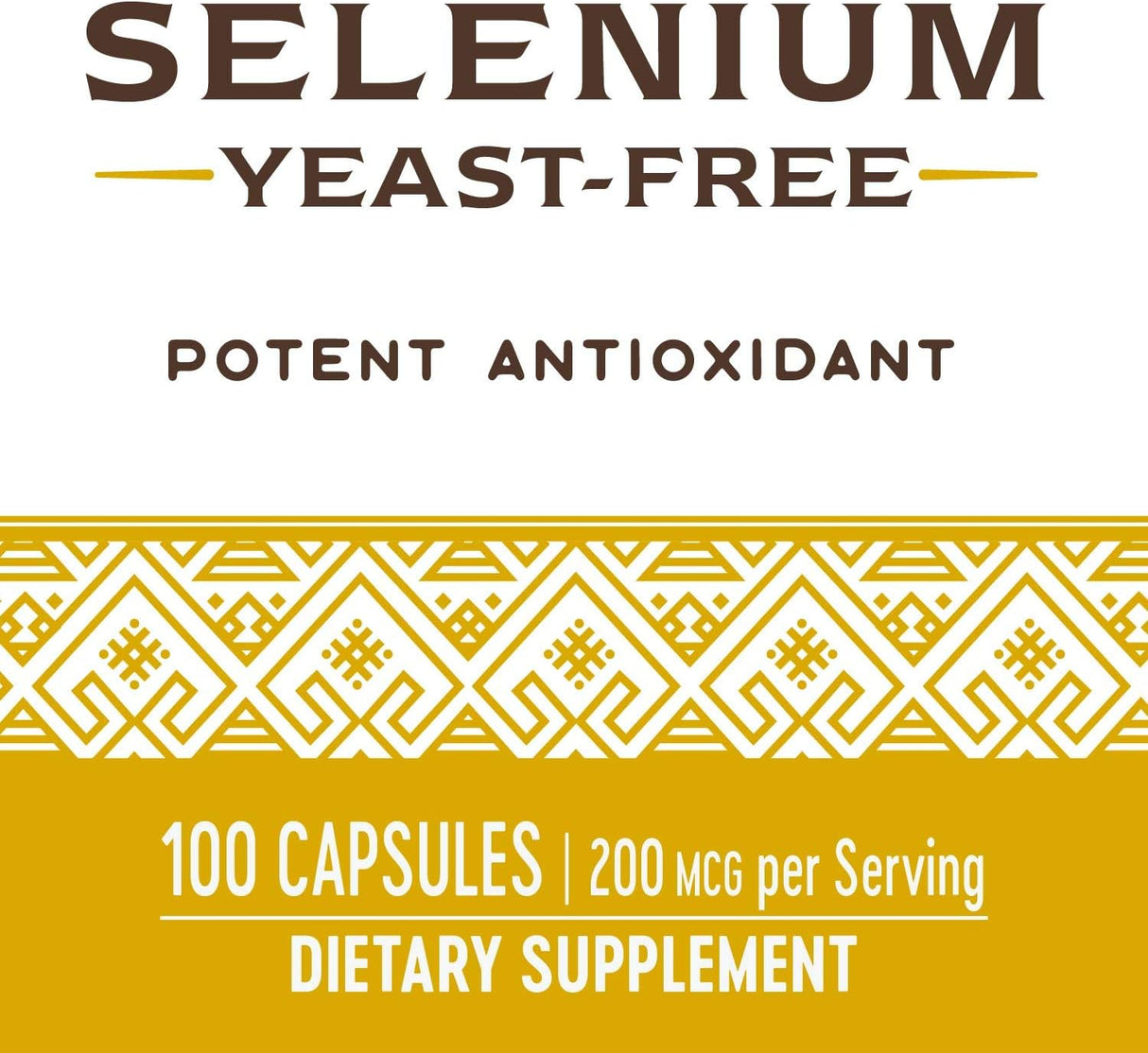 Suplementos Selenio 200 mcg L-selenometionina antioxidante