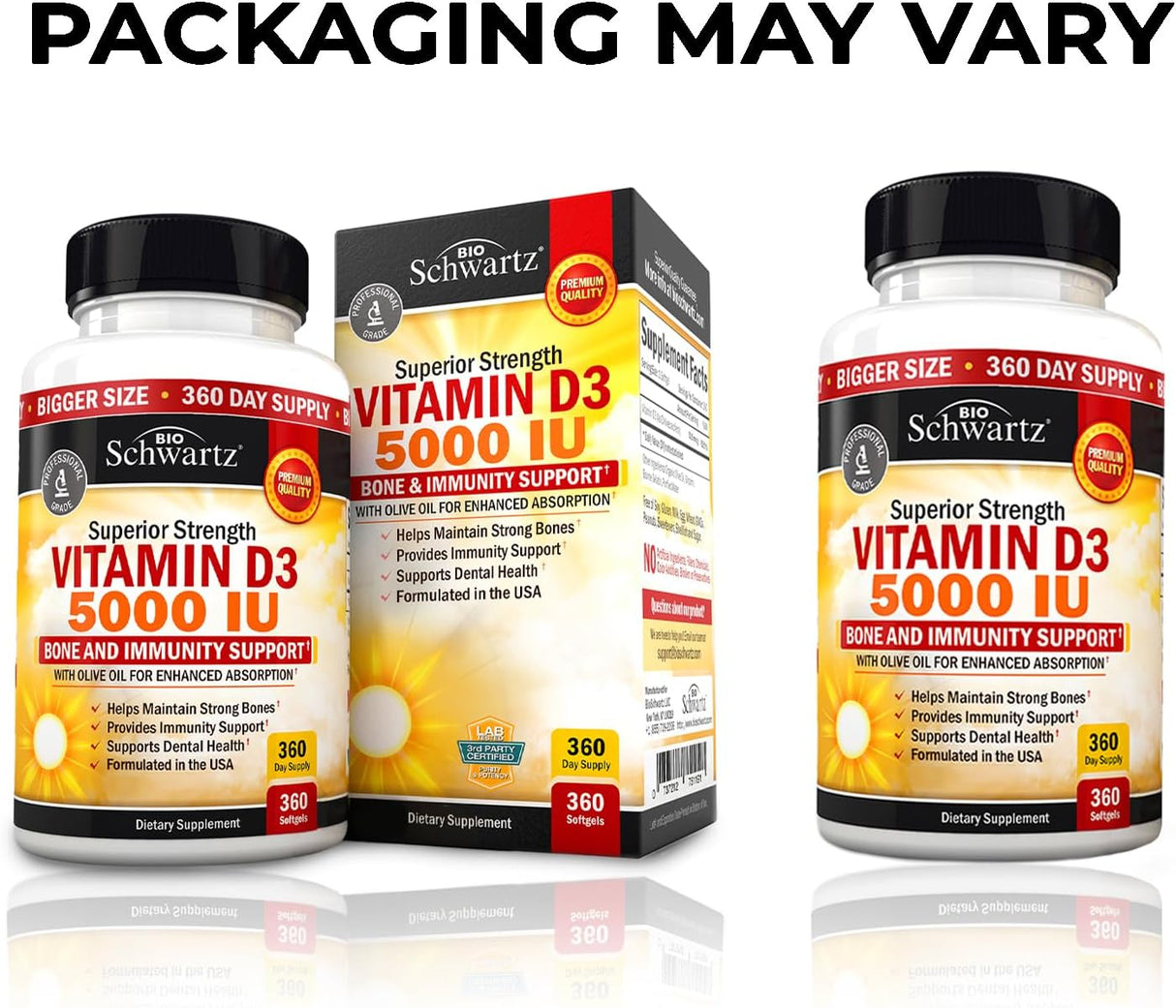 Suplemento de Vitamina D3 5000 UI con Aceite de Oliva