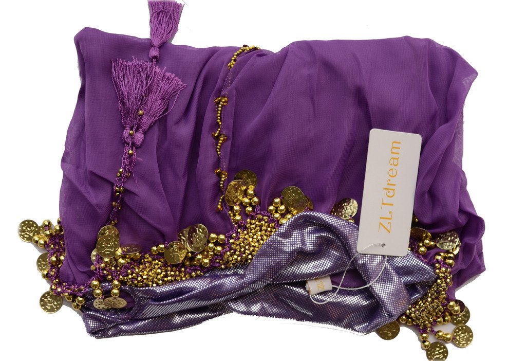 Top y linterna Monedas Pantalones Púrpura Talla única