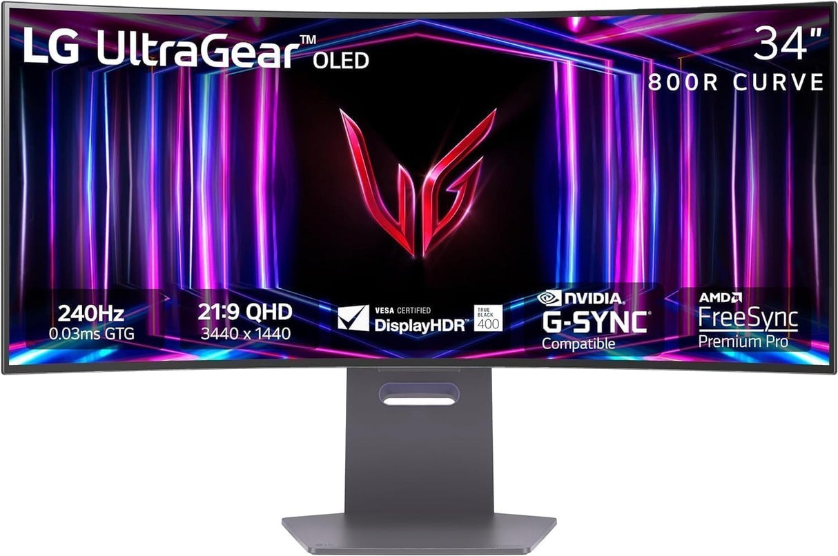Monitor Gaming Curvo 34 LG Ultragear WQHD 240Hz 34GS95QE