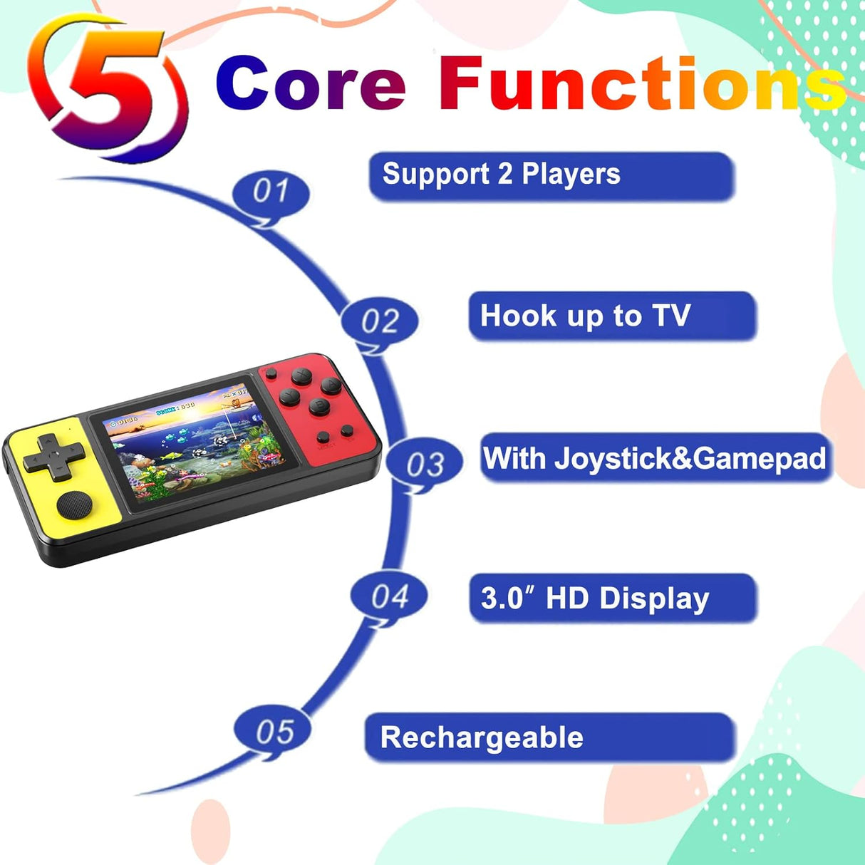 Consola de videojuego con 270 videojuegos clásicos