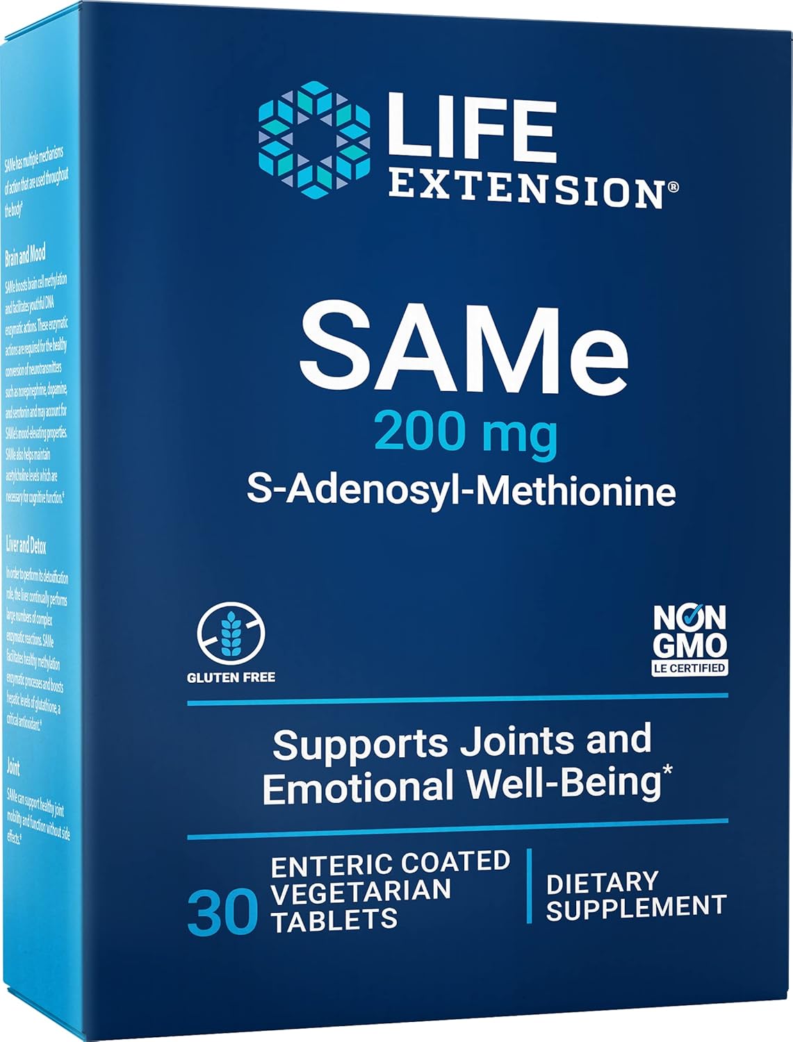 Suplemento Life Extension Same 200 mg para el ánimo 30 tab