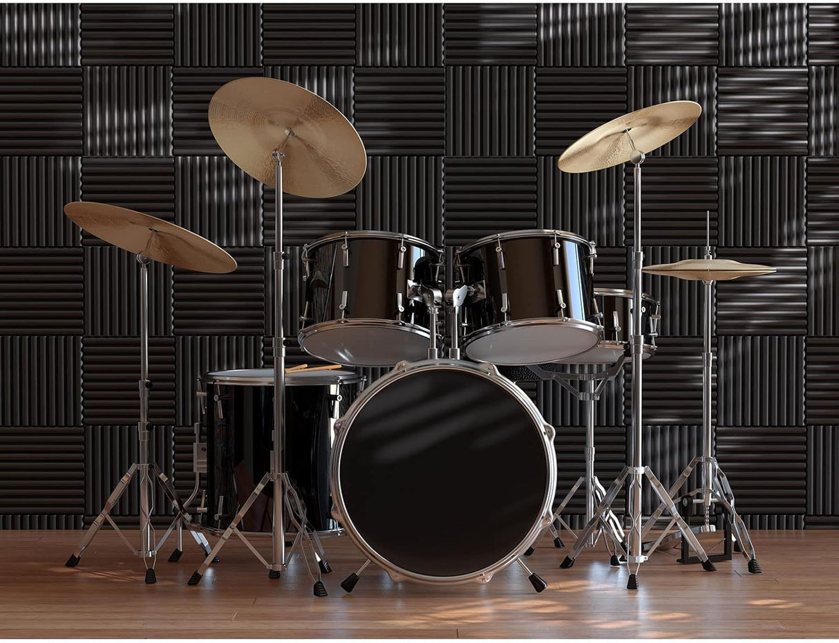 Paneles Acústicos JBER 12 Pack, 1 x 12 x 12, Aislantes