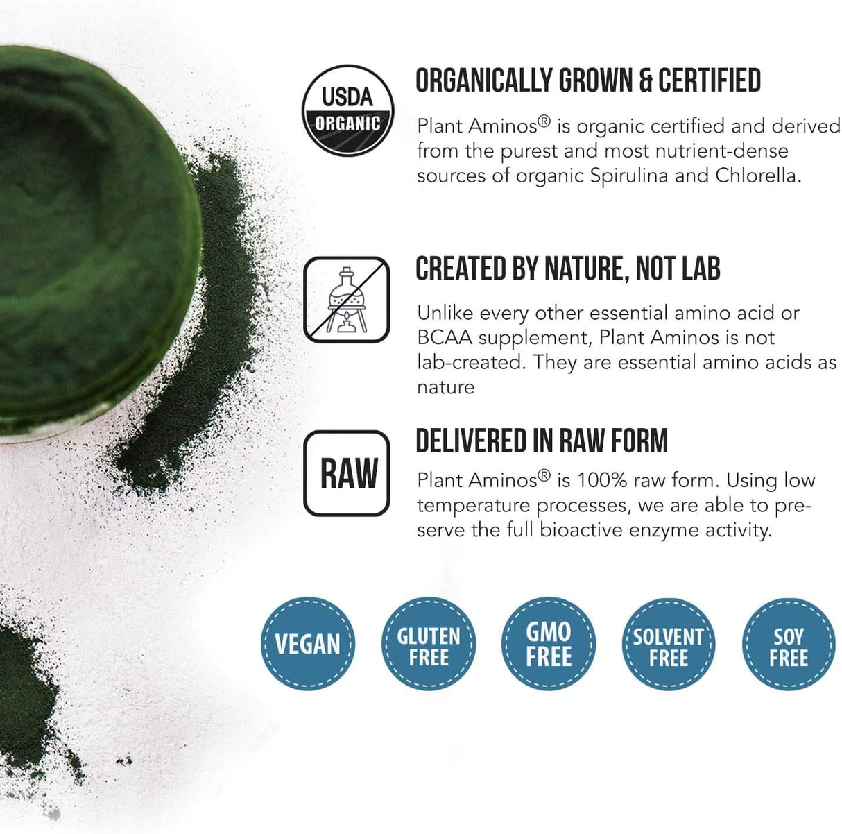 Suplementos Alimenticios Aminoácidos esenciales orgánicos