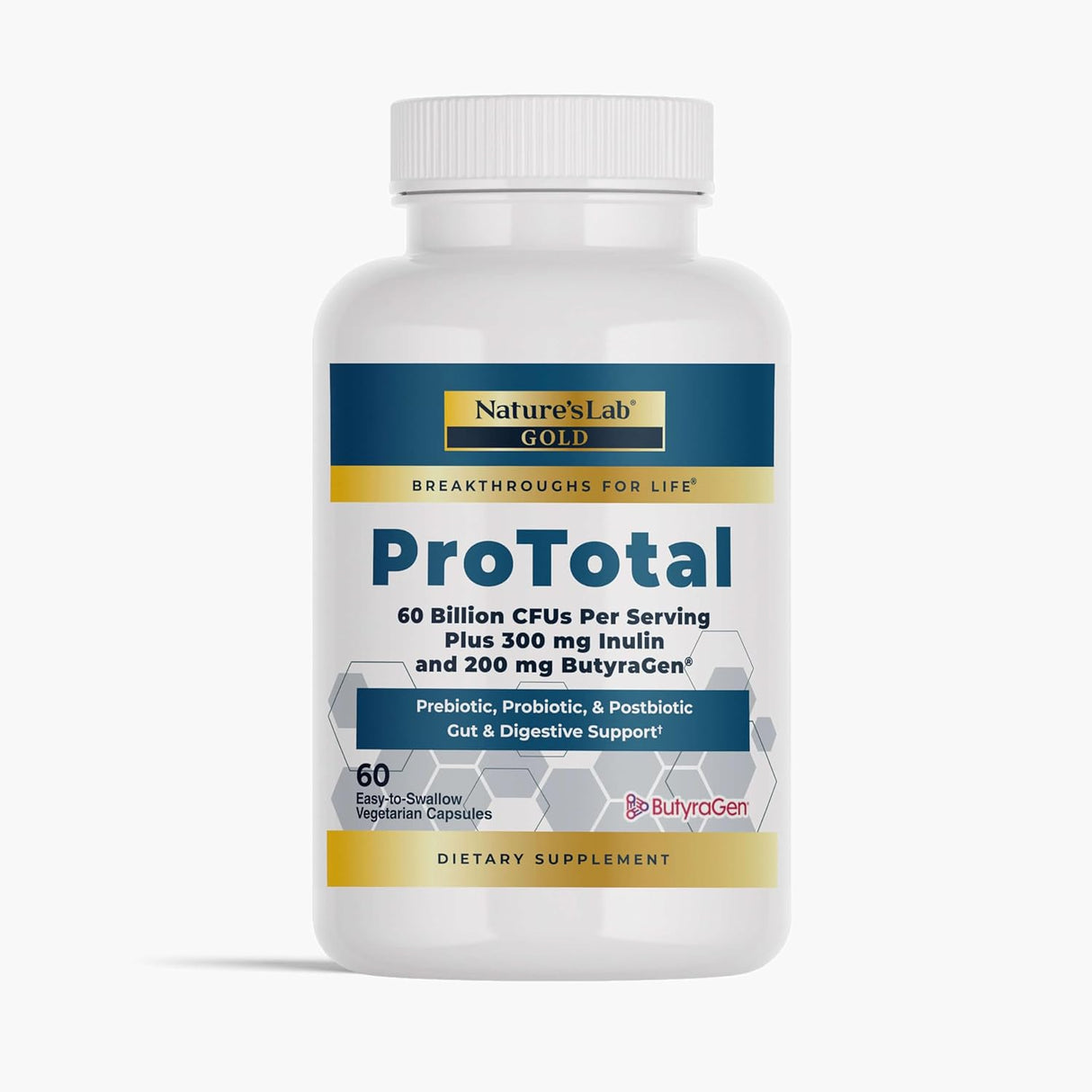 Nature's Lab Gold ProTotal - Probiótico 60 Mil Millones CFU