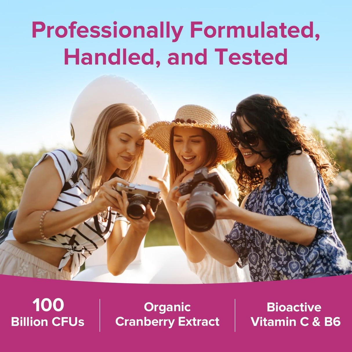 Probióticos para Mujeres con Vitamina C y Arándano, 18 Cepas