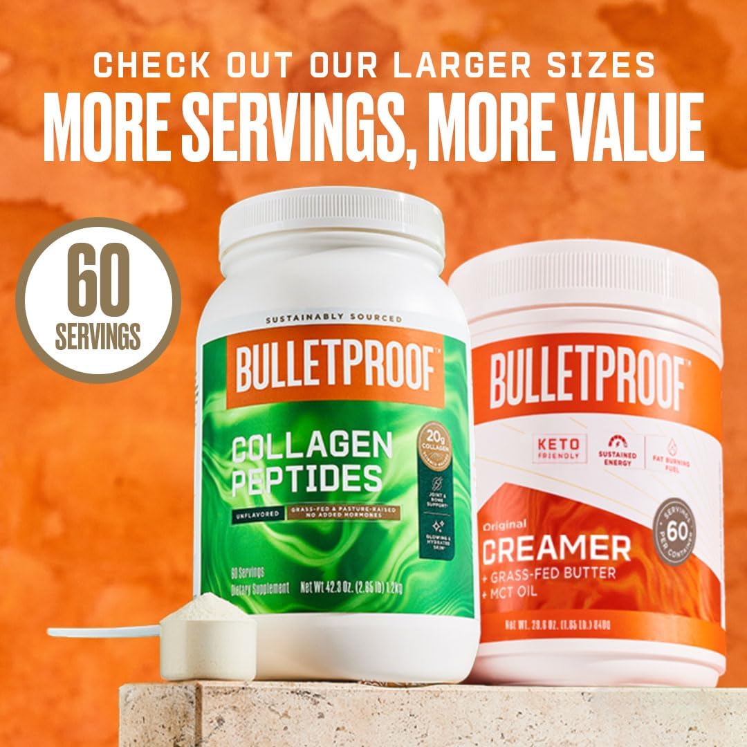Colágeno Hidrolizado Sin Sabor Bulletproof, 42.3 oz, Pastoreo