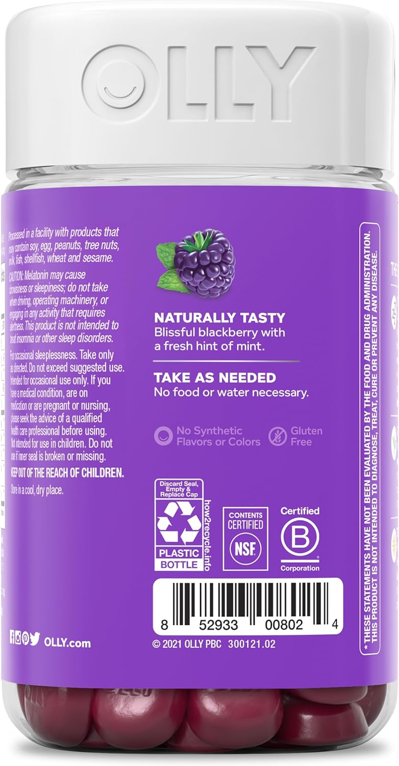 Suplemento OLLY Gomitas productor del sueño