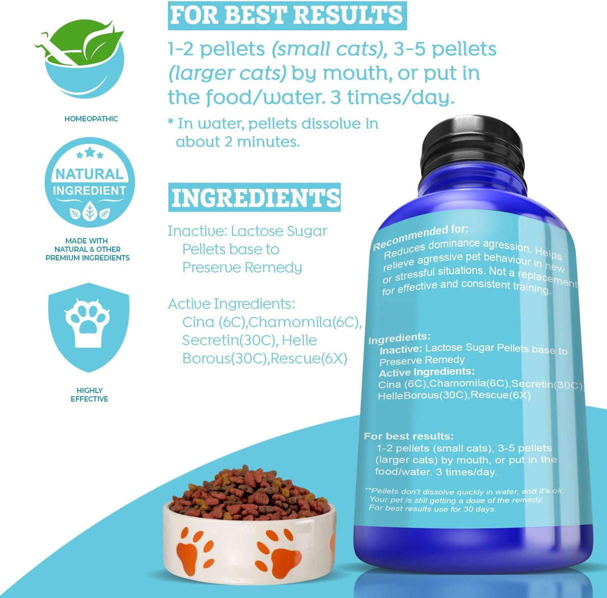 Tabletas calmantes para gatos totalmente naturales Healthy