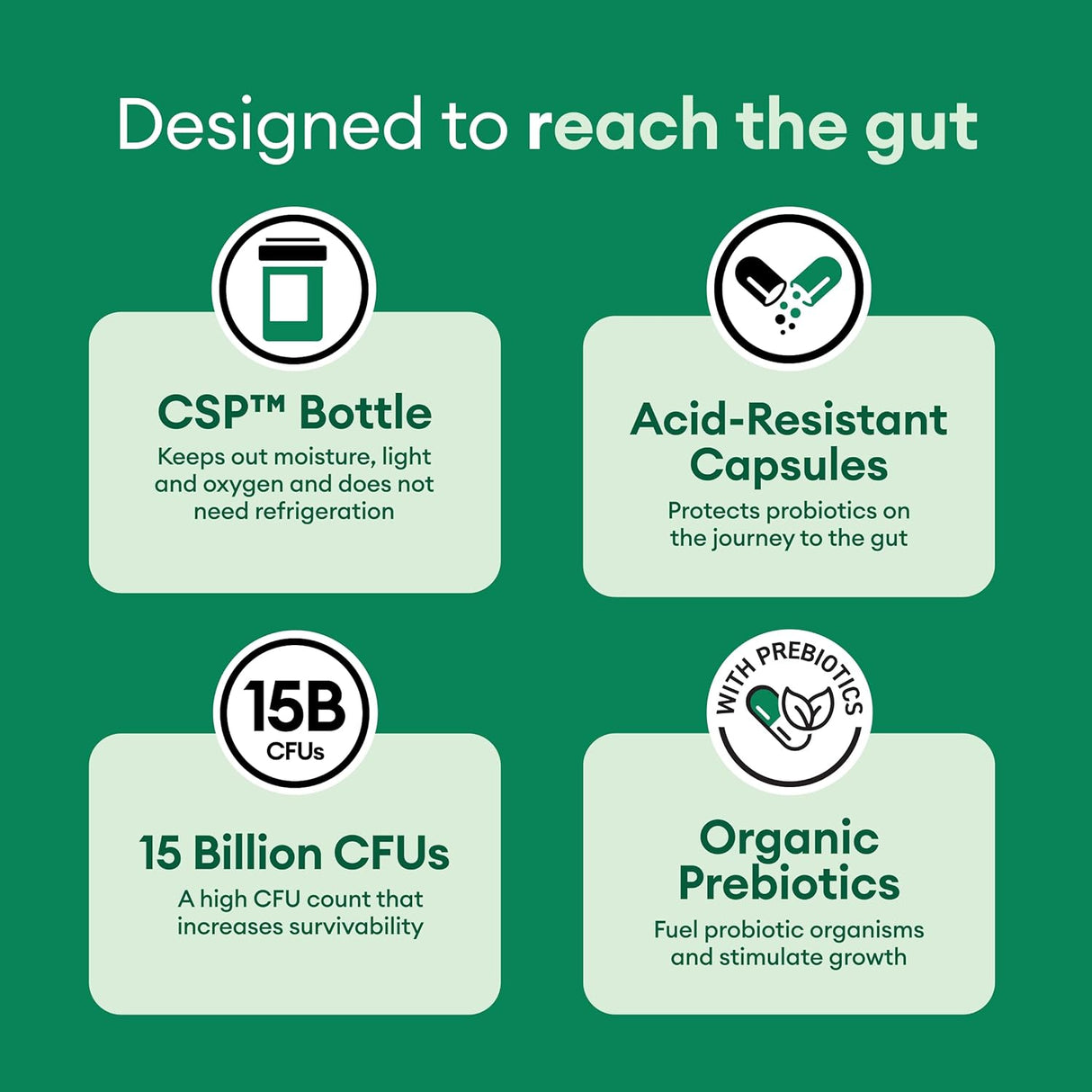 Suplemento Probióticos Lactobacillus Gasseri + 5 cepas 60u