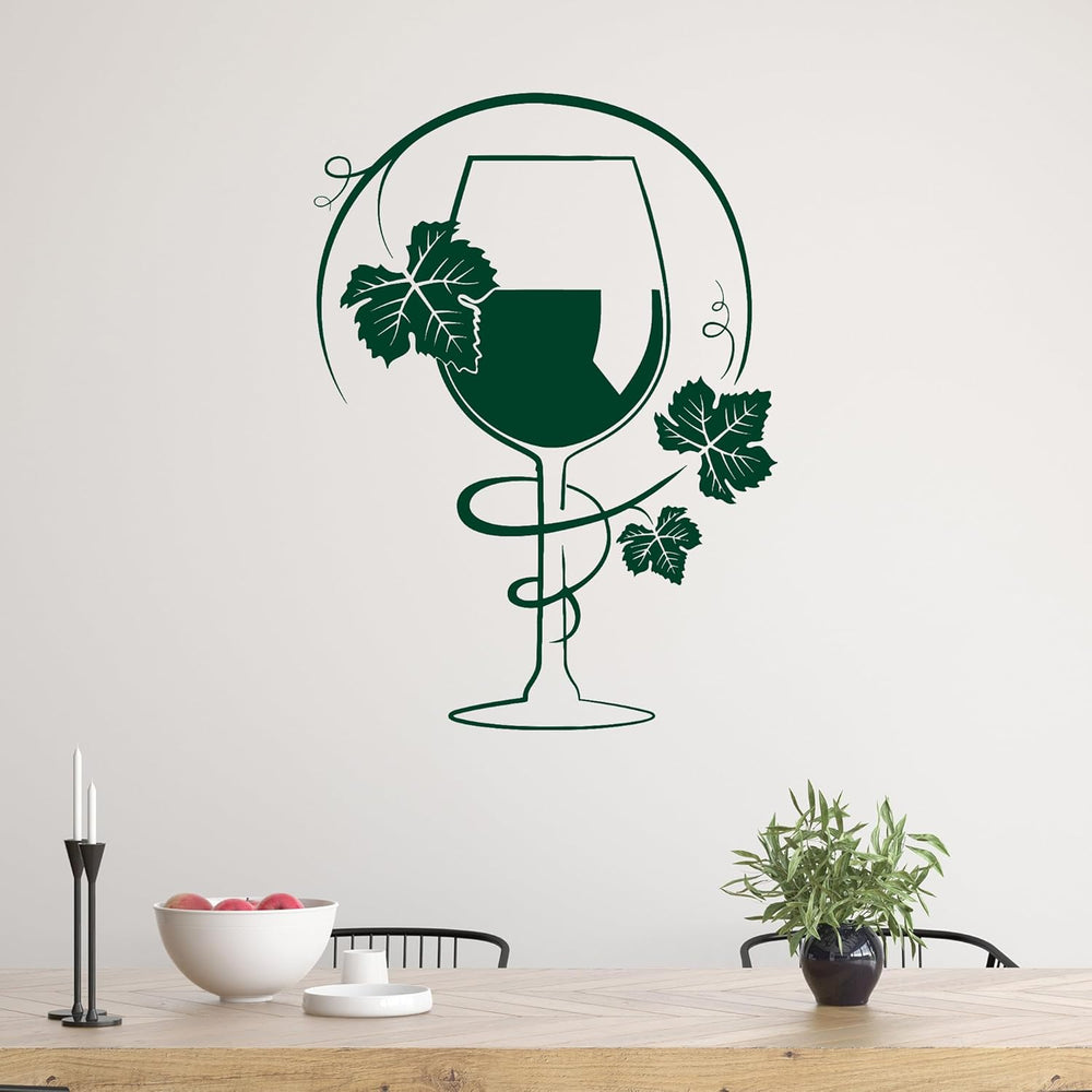 Vinilo Decorativo Cocina Copas de Vino Stickers Mural g4893