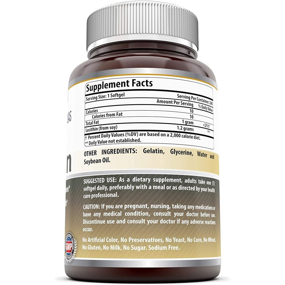 Suplemento dietético de lecitina de alta potencia (sin OMG)