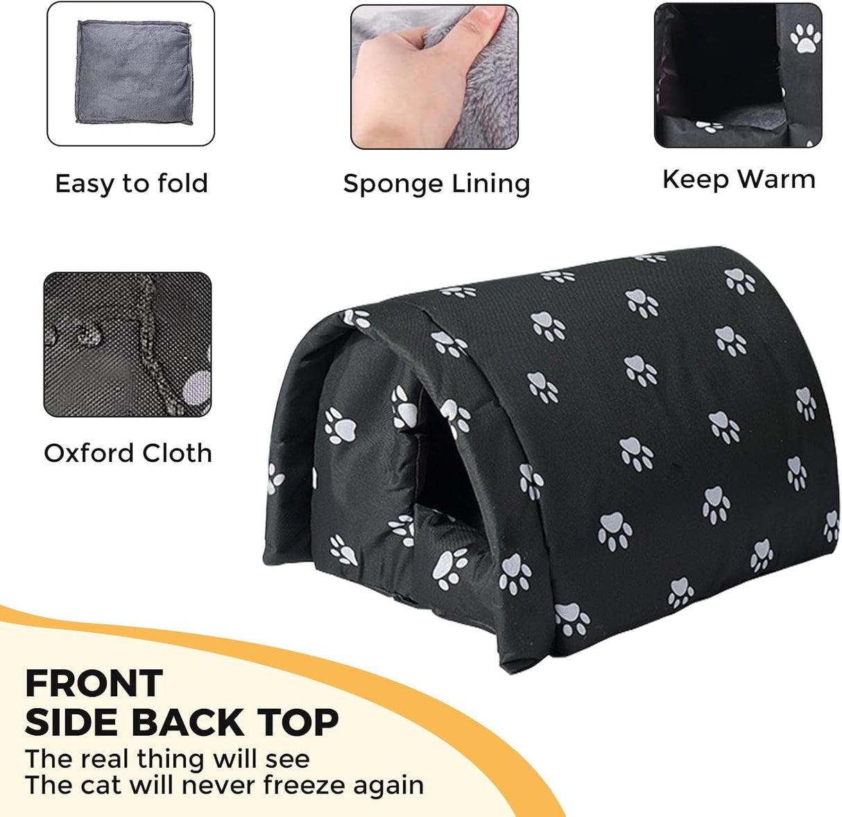 Casa para Gatos Exteriores, Refugio Resistente, Modelo P-2023