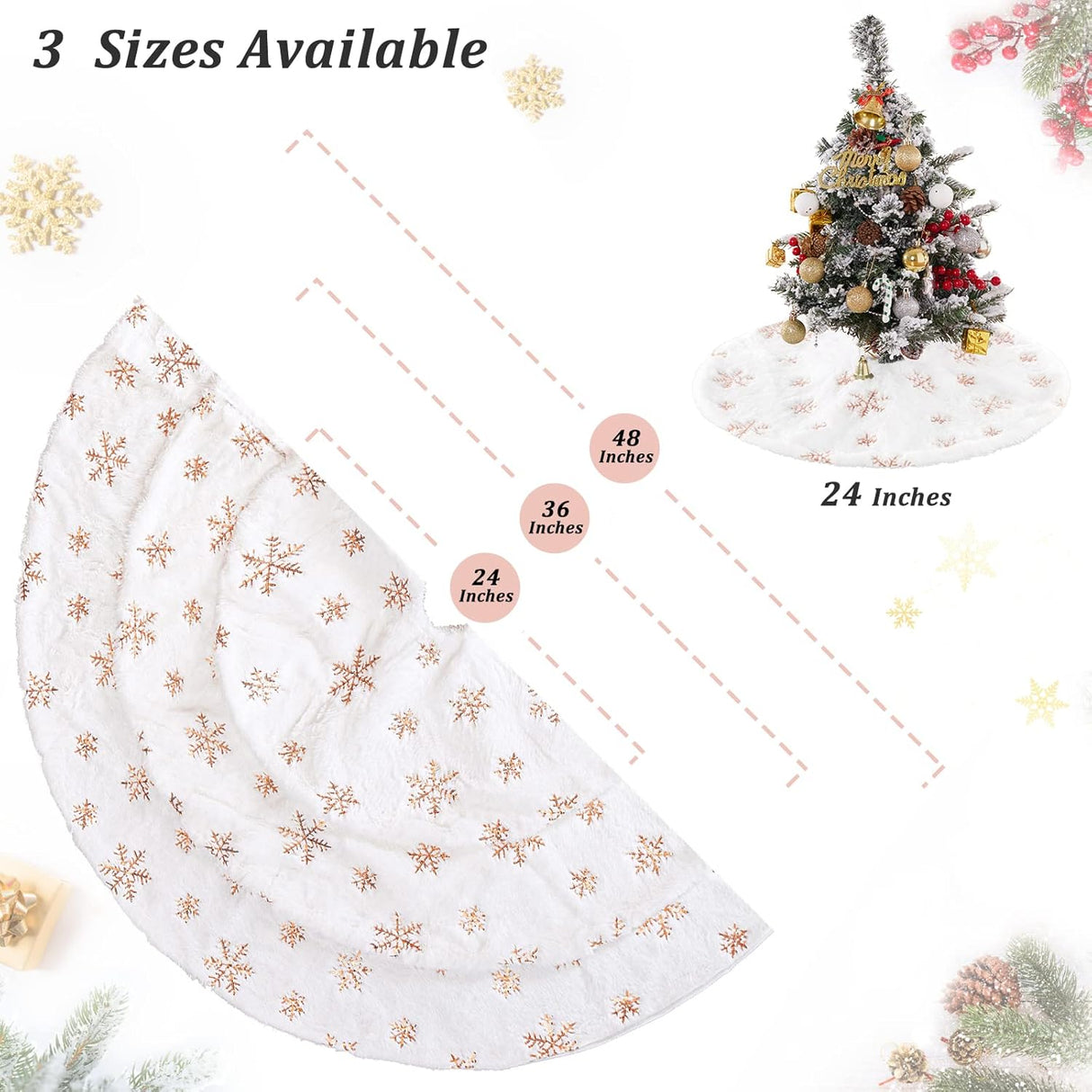 Funda de Árbol de Navidad Mini 24 Marca: No Disponible, Suave