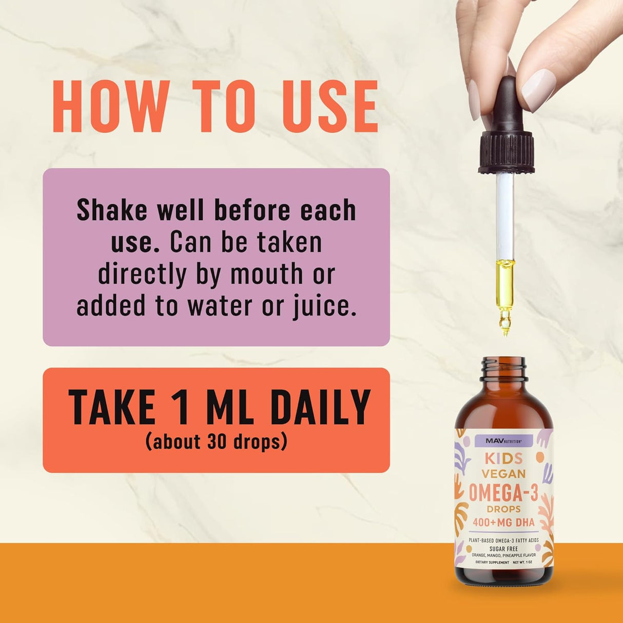 Omega 3 Líquido Vegano para Niños con Alga, 30s