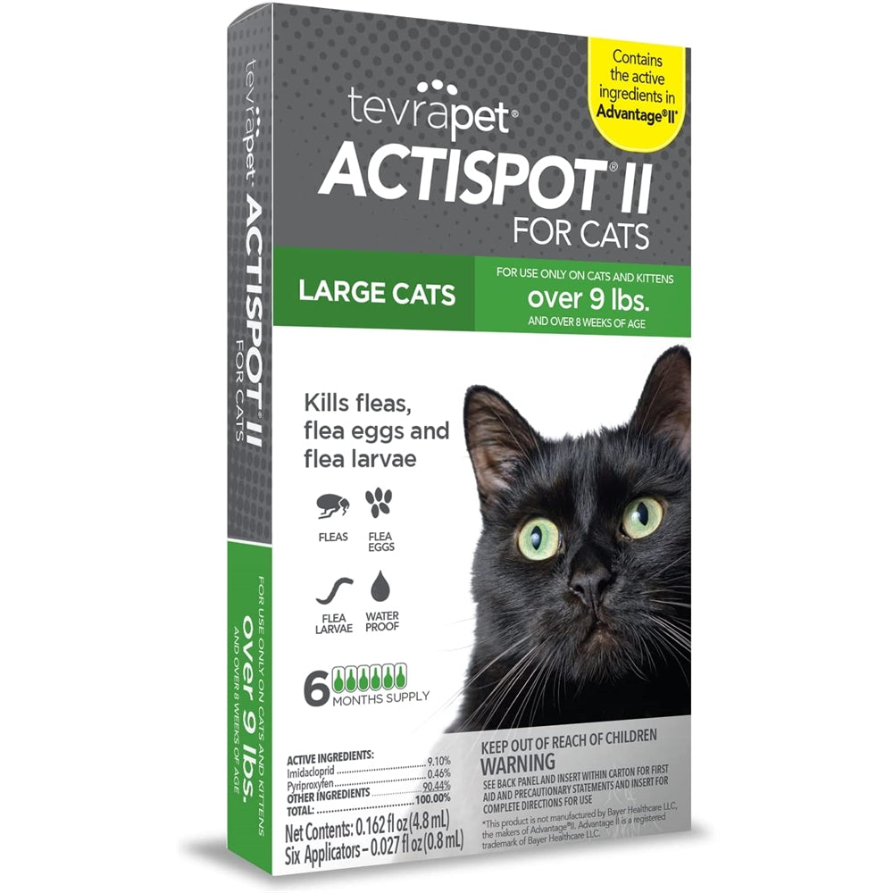 Tratamiento contra pulgas para gatos grandes de 9 libras