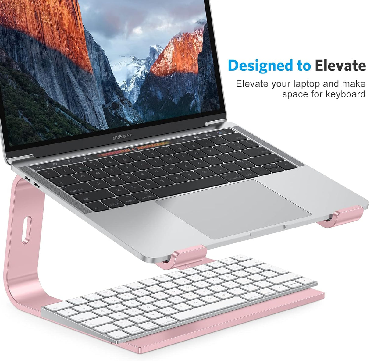 OMOTON Soporte para computadora portátil elevador desmontable