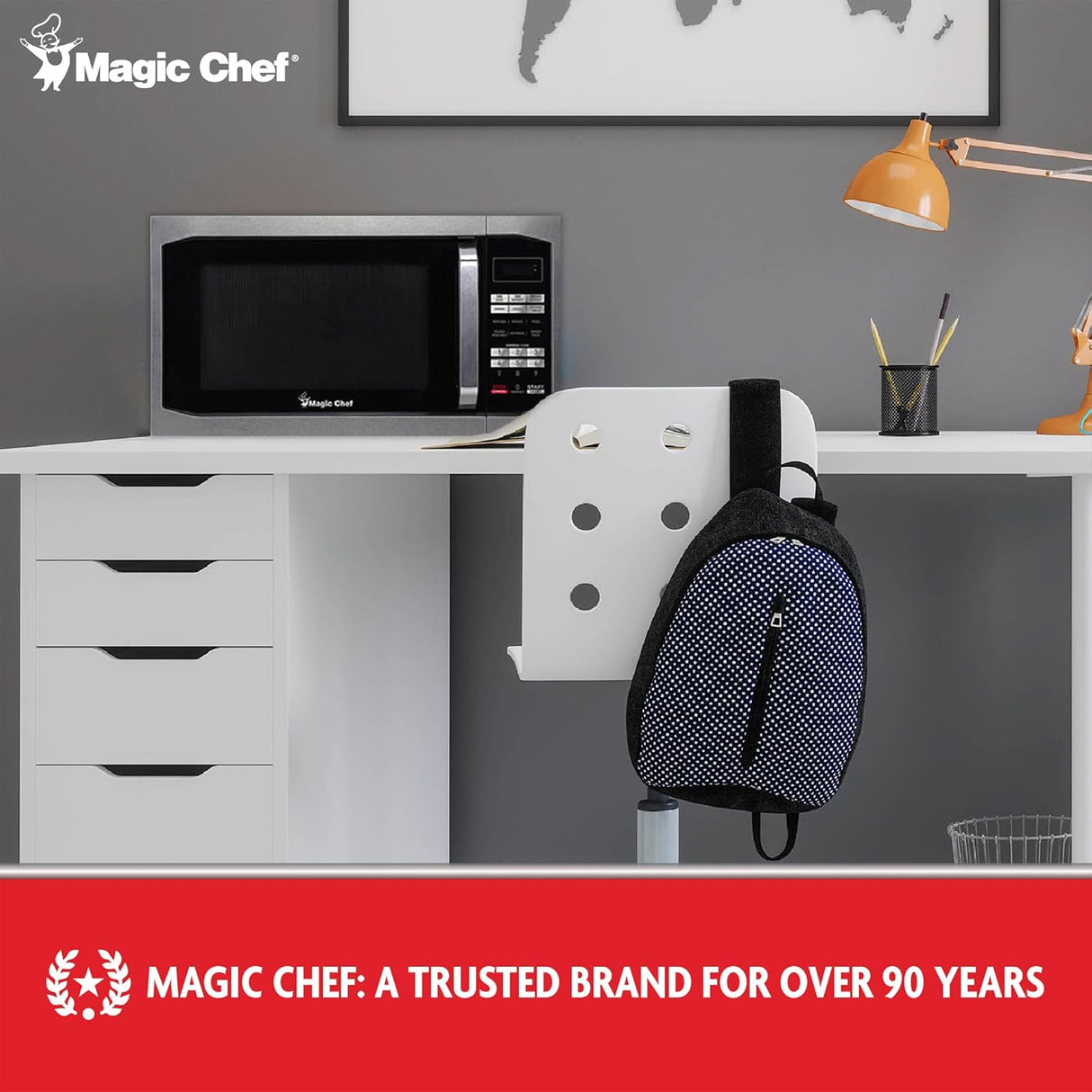 Microondas Magic Chef 1.6 Cu Ft 1100W, 10 Niveles, MCM1611ST