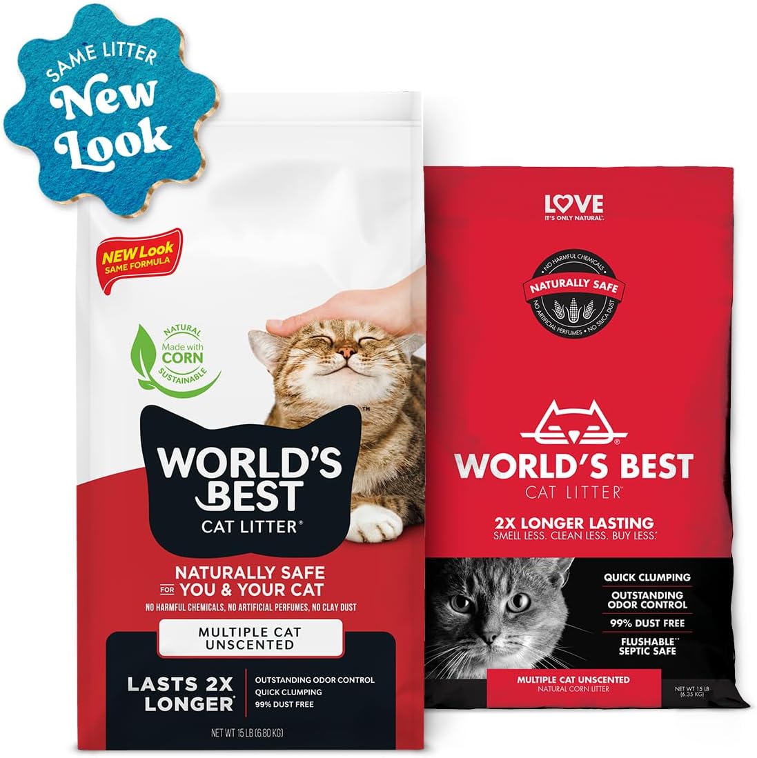Arena para Gatos Múltiples World's Best, Sin Fragancia, 32 lb.