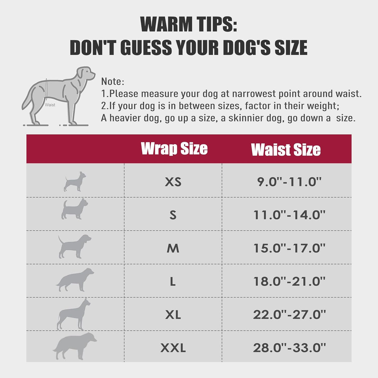 wegreeco Pañales lavables perros machos (borgoña, negro, jade, talla S)