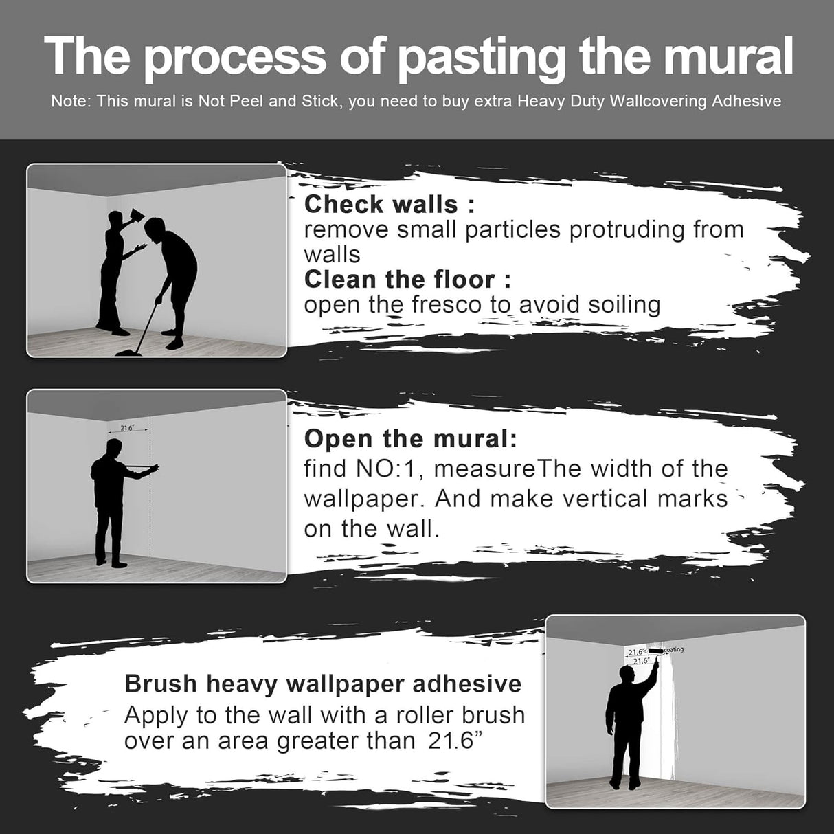 Papel tapiz Fightal - Mural botánico con hojas grandes 195x120