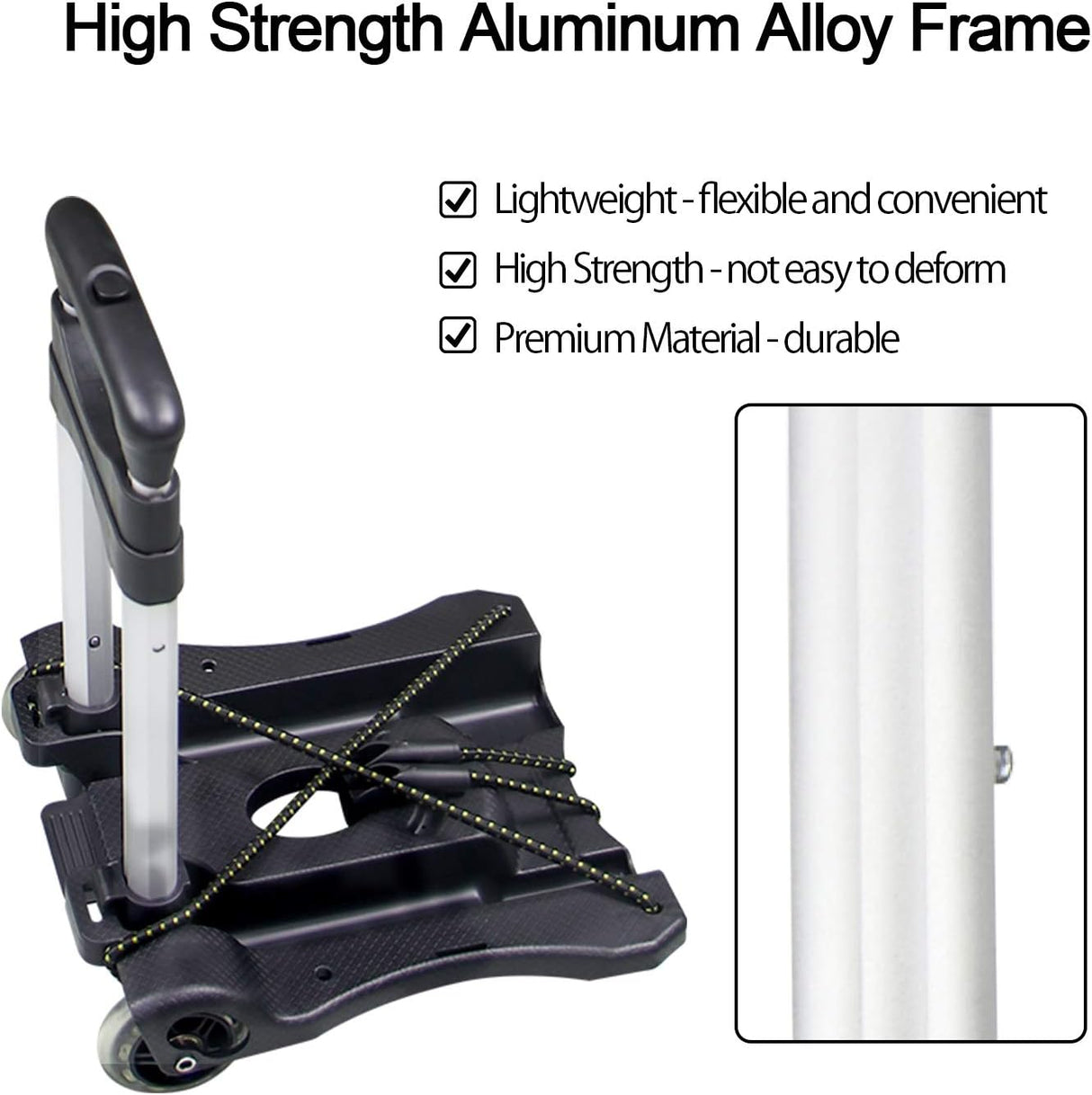 Carretilla Plegable Sutekus 110-lbs Ligera para Viajes