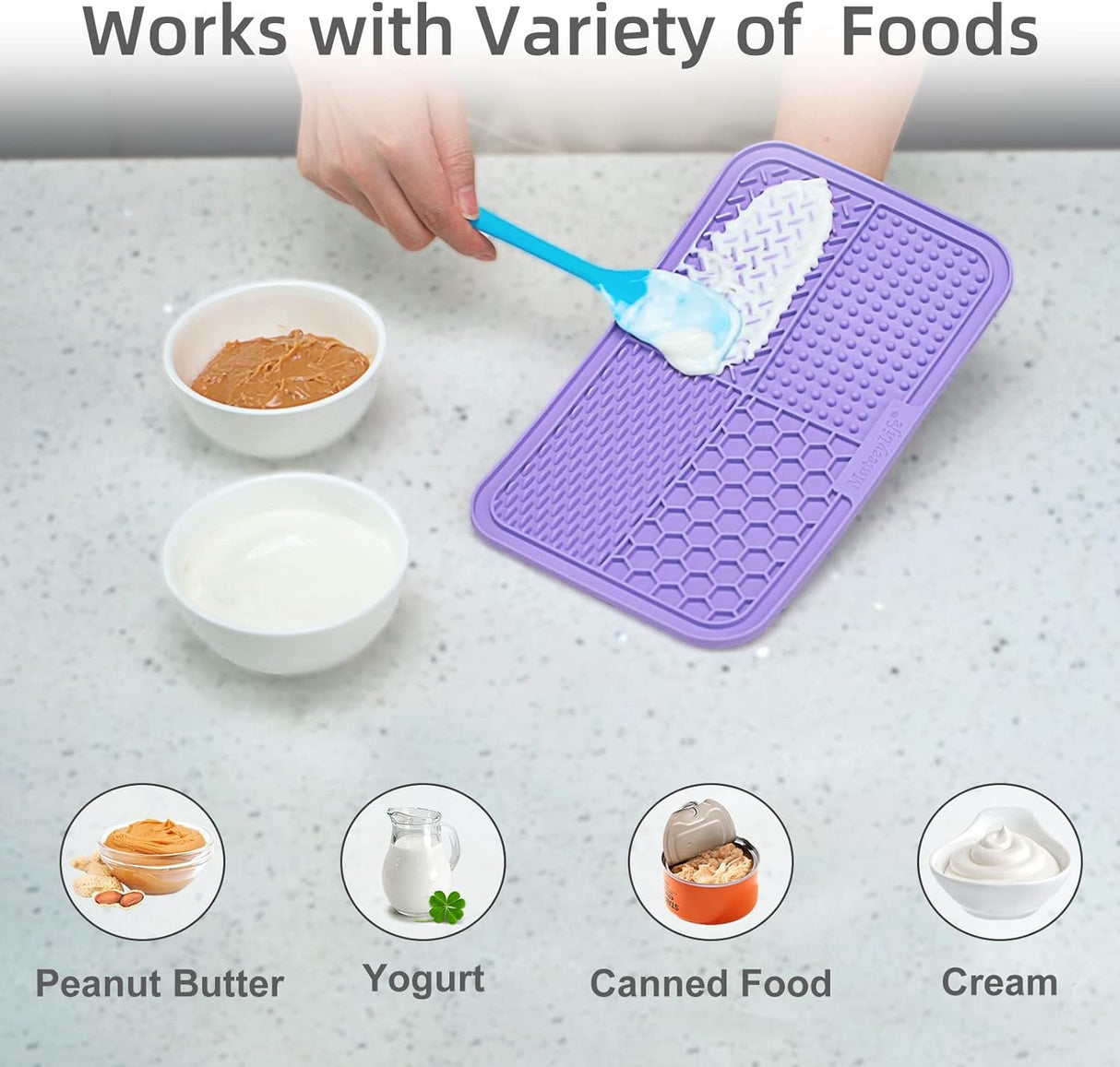 2 comederos grandes para lamer perros para aliviar ansiedad