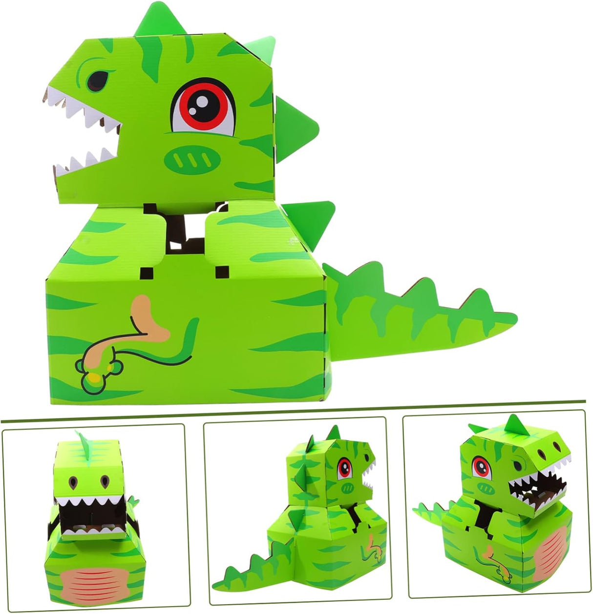 Disfraz Dinosaurio para Niños, Cartón, Modelo DIY