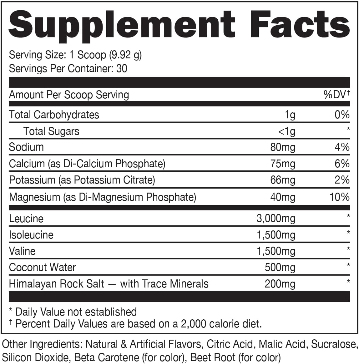 Bucked Up BCAA 2:1:1 Suplemento en Polvo 30 Serv.