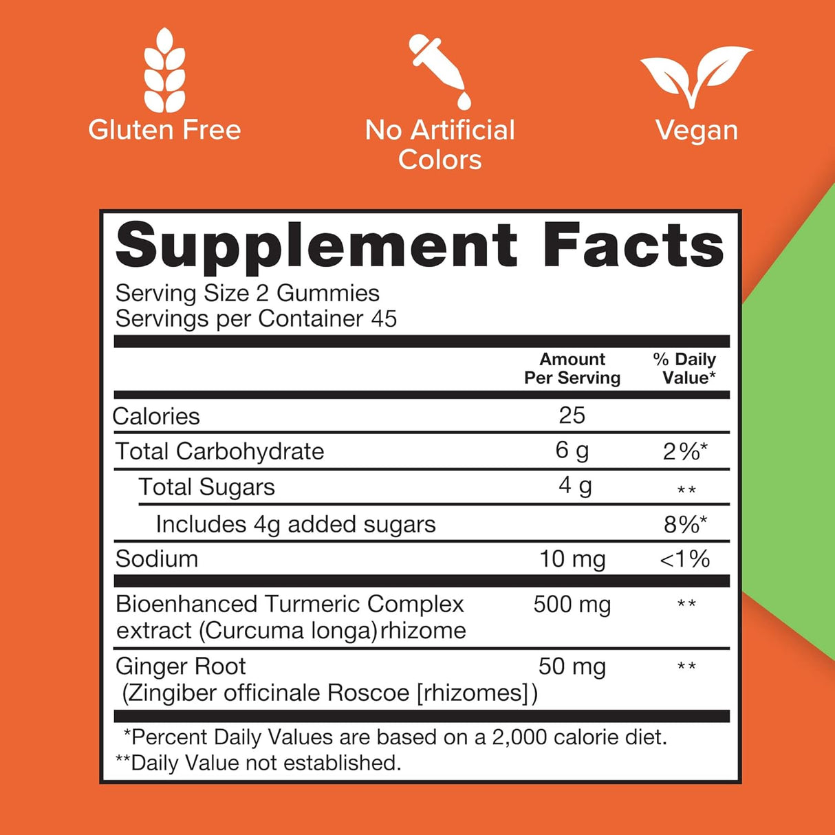 Suplementos Alimenticios de cúrcuma y jengibre