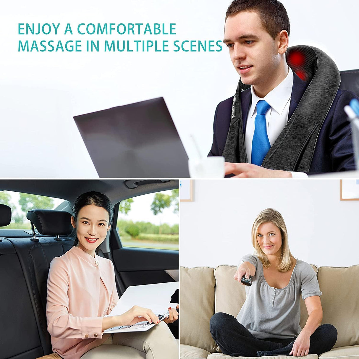 Masajeador de espalda y cuello para aliviar dolor AERLANG