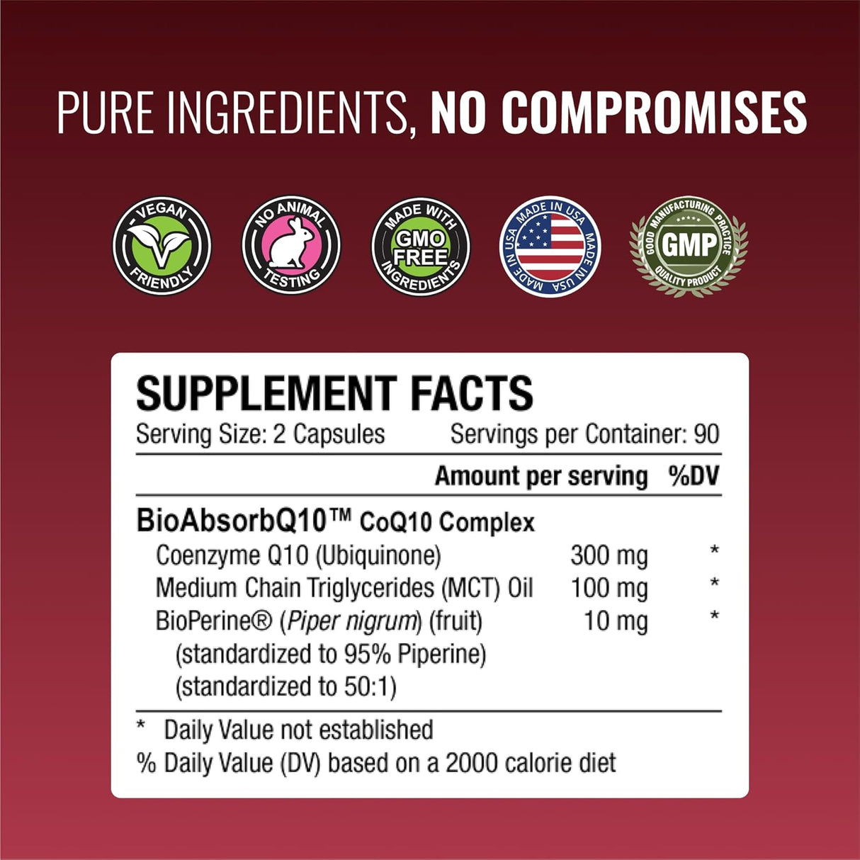 CoQ10 MD Extra Fuerza 300mg con BioPerine® 6 Meses