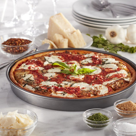 Bandeja profesional para pizza plato hondo antiadherente