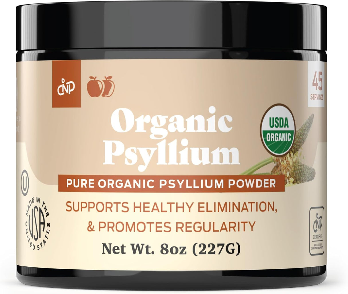 Polvo de Psyllium Orgánico - Suplemento de Fibra 10oz
