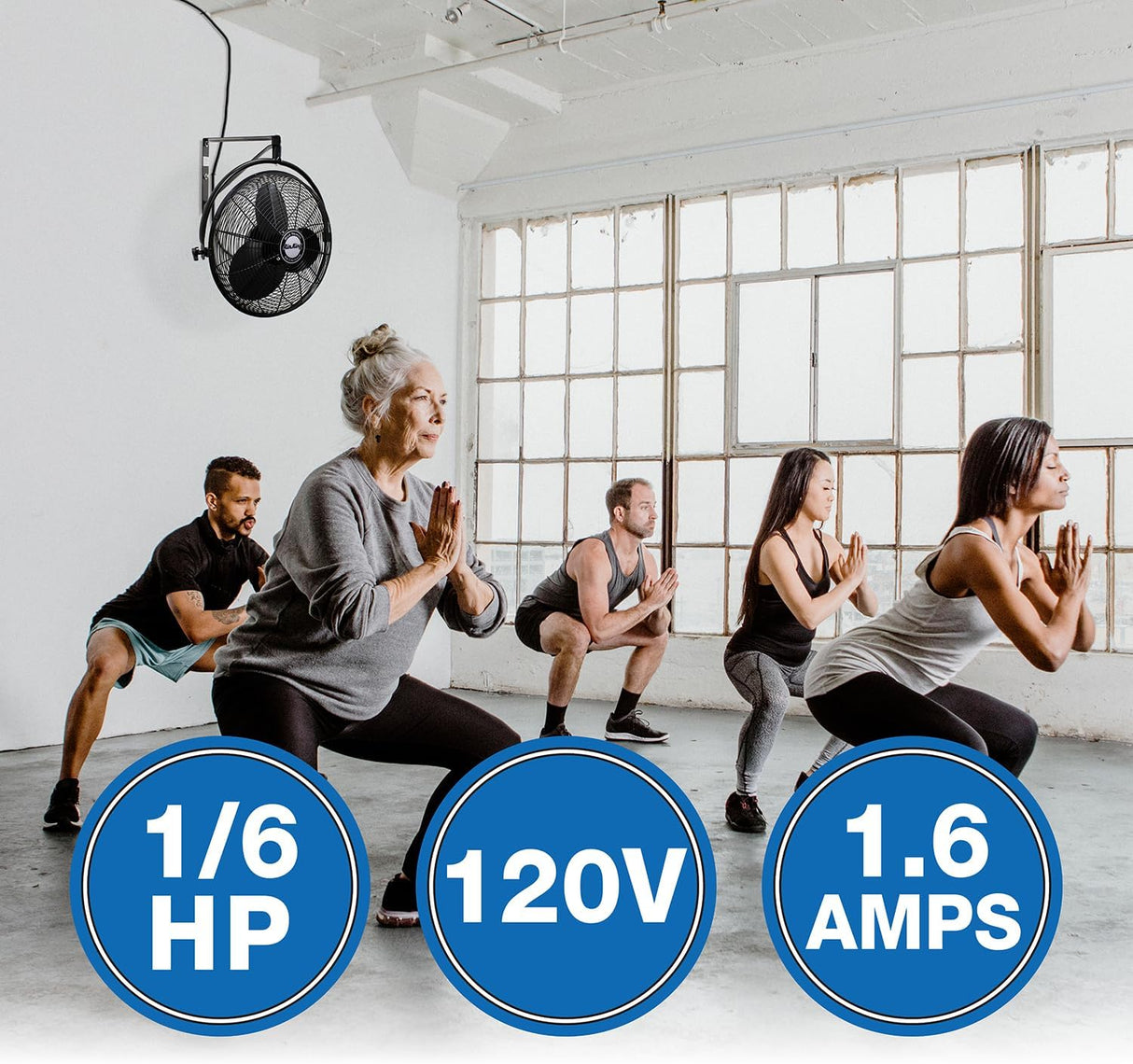 Ventilador de Pared Industrial Air King 9020 20 Pulgadas 1/6 HP