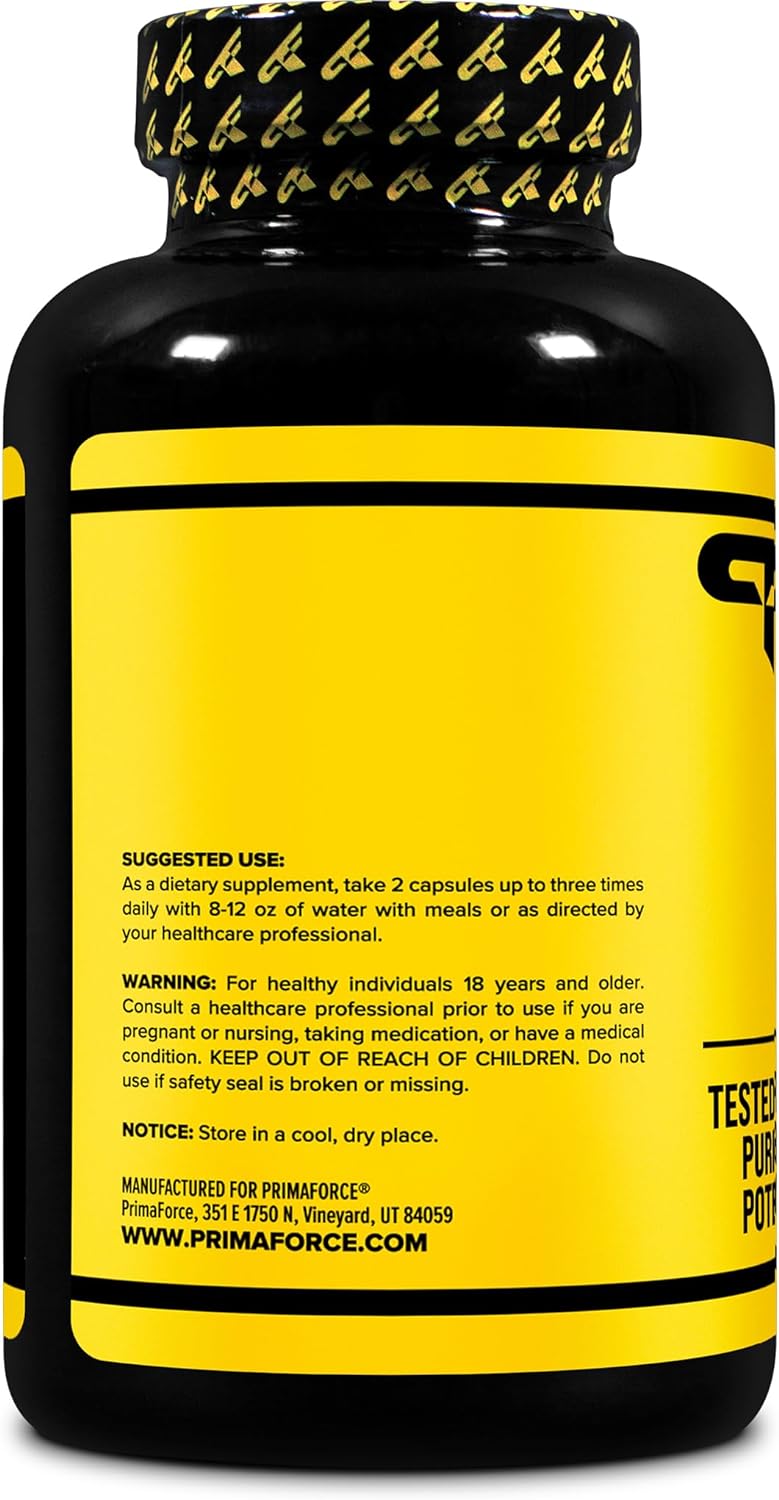 Suplemento Yohimbine HCl 2.5 mg 270 cáp sin OMG y sin gluten