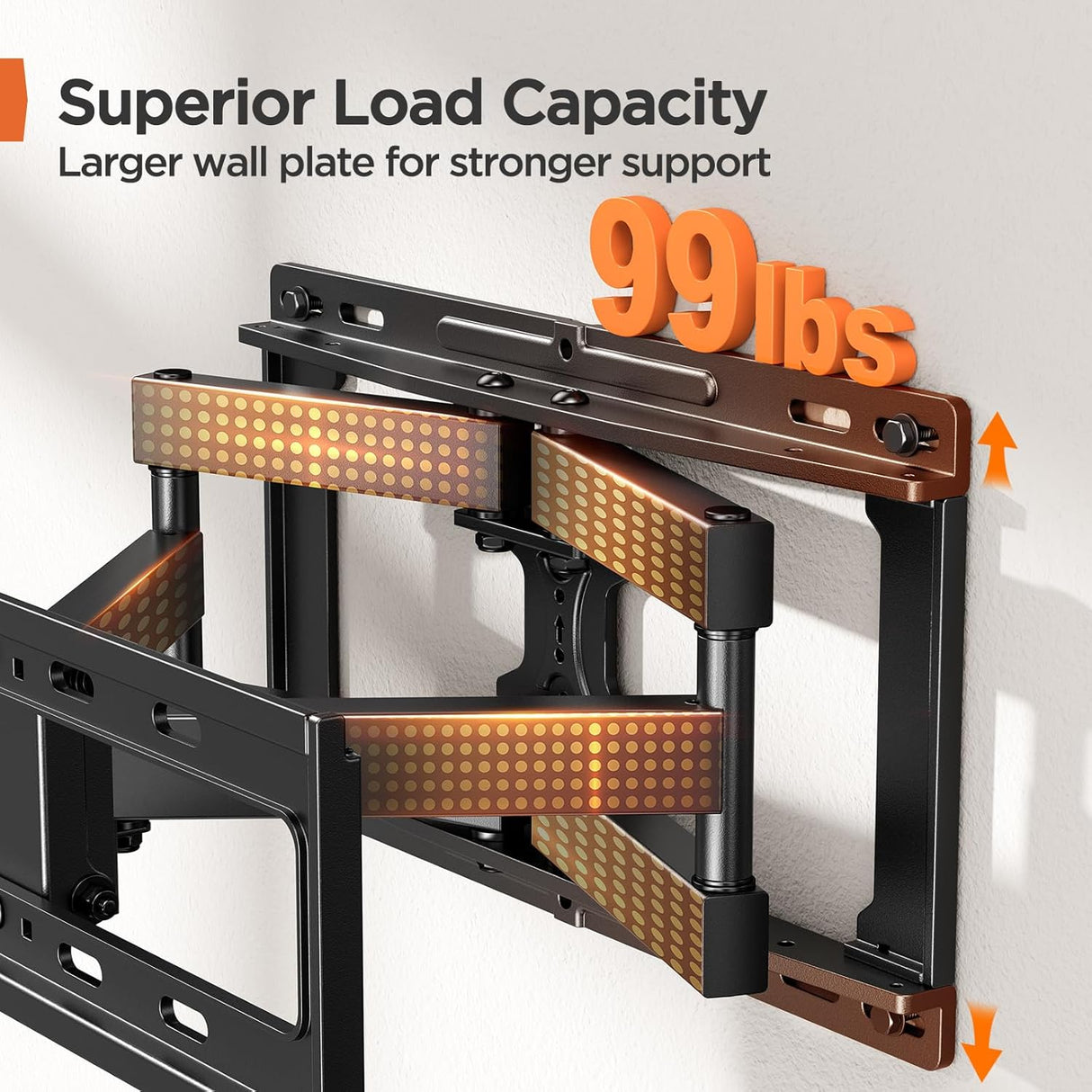 Soporte de pared para TV Perlegear, 26-65”, PGMFK4, articulado