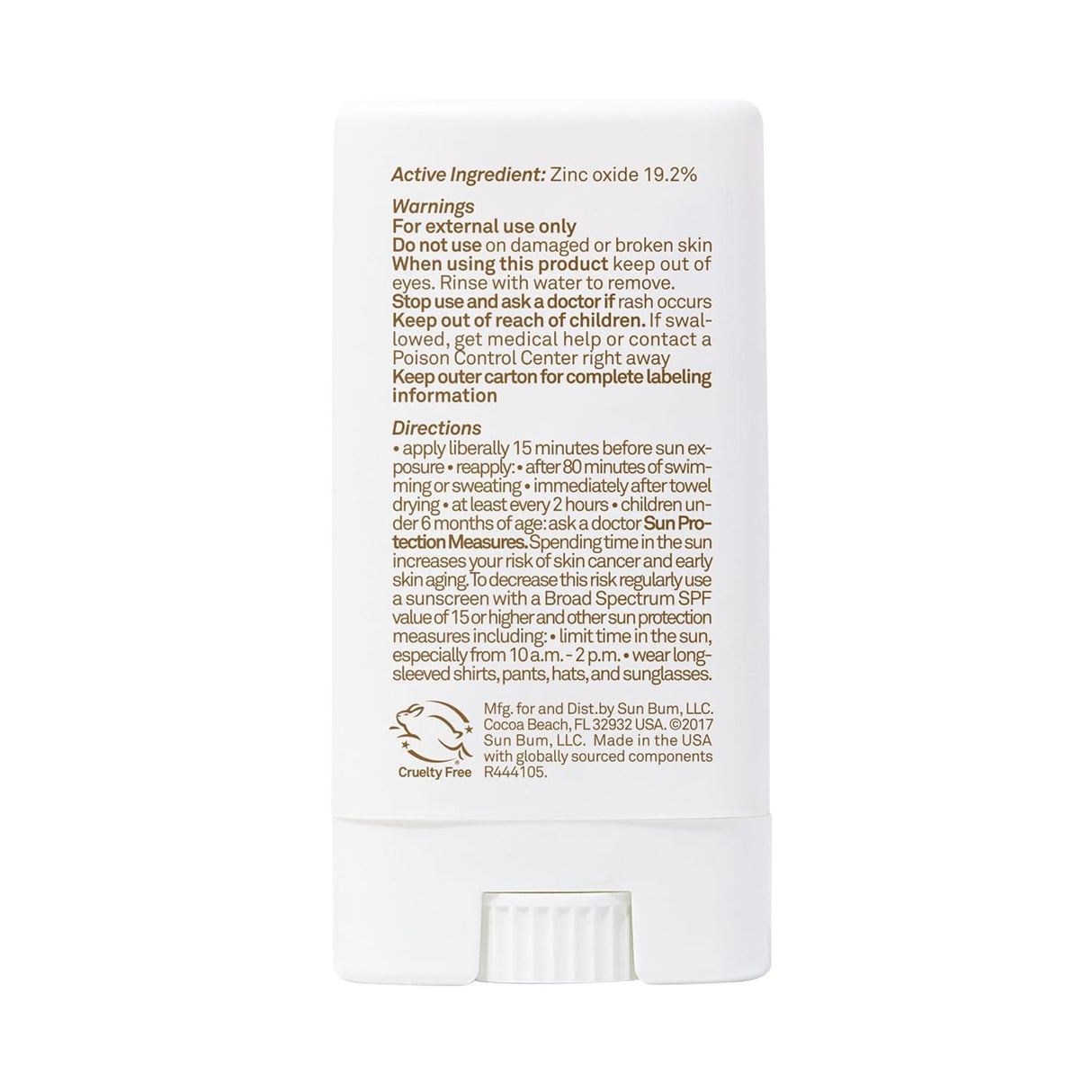 Protector Solar Facial Sun Bum SPF 50 Vegano y Natural