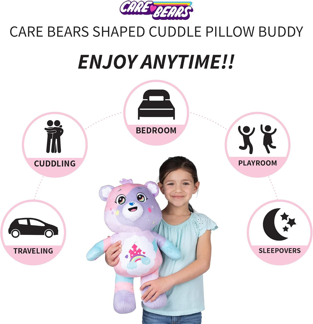 Almohada de Peluche Suave y Tierno para Niños de Osos Cariñosos