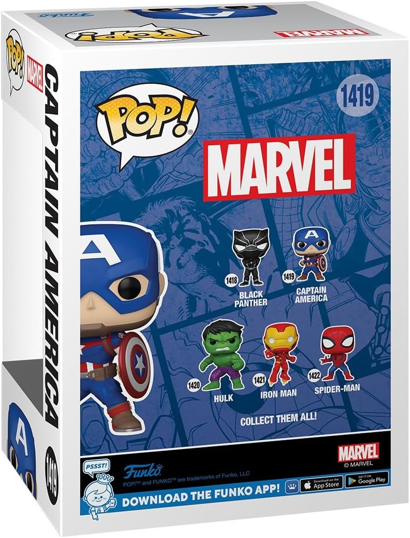 Funko Pop! Marvel - Capitán América Coleccionable Figura