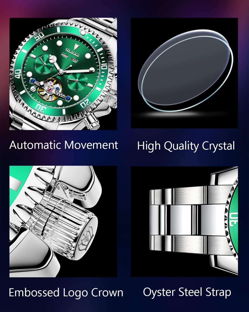 Relojes para hombre automáticos de lujo analógicos Timex