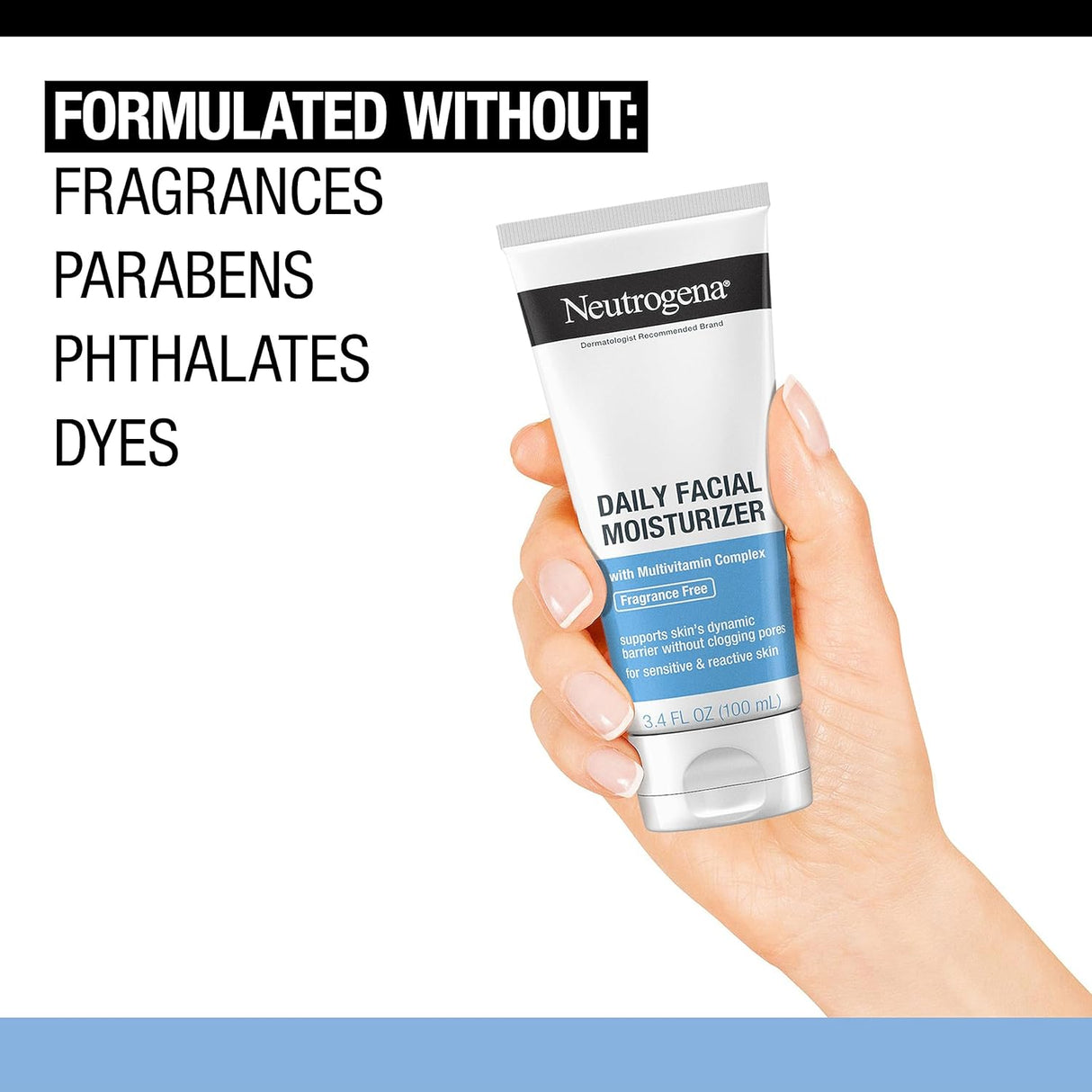 Hidratante facial diario sin fragancia Neutrogena