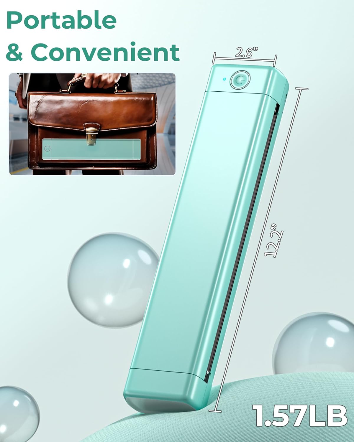 Itari Impresora portátil, Bluetooth inalámbrica sin tinta