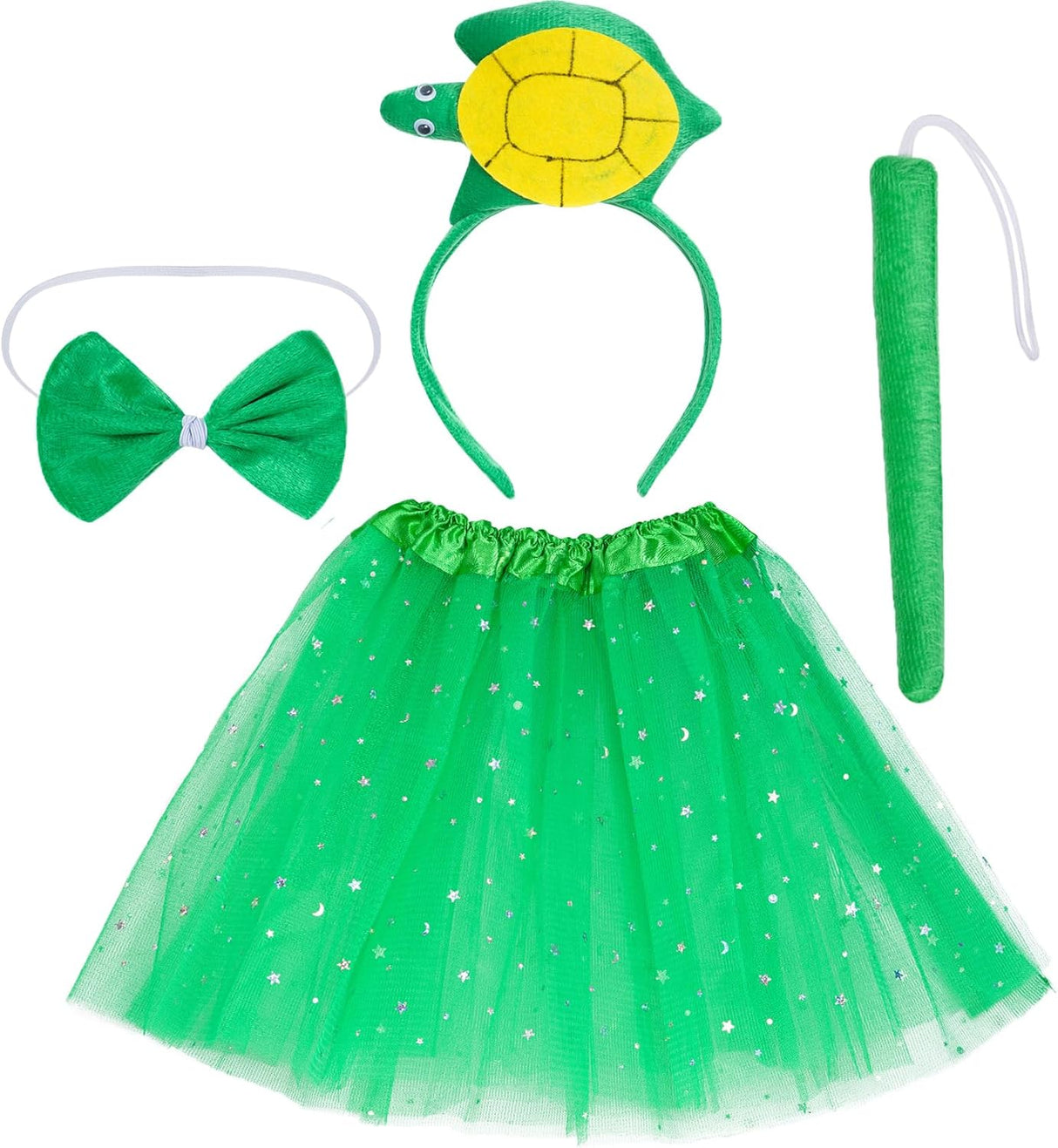 Disfraz de Tortuga Dxhycc con Tutu, Diadema, Pajarita y Cola