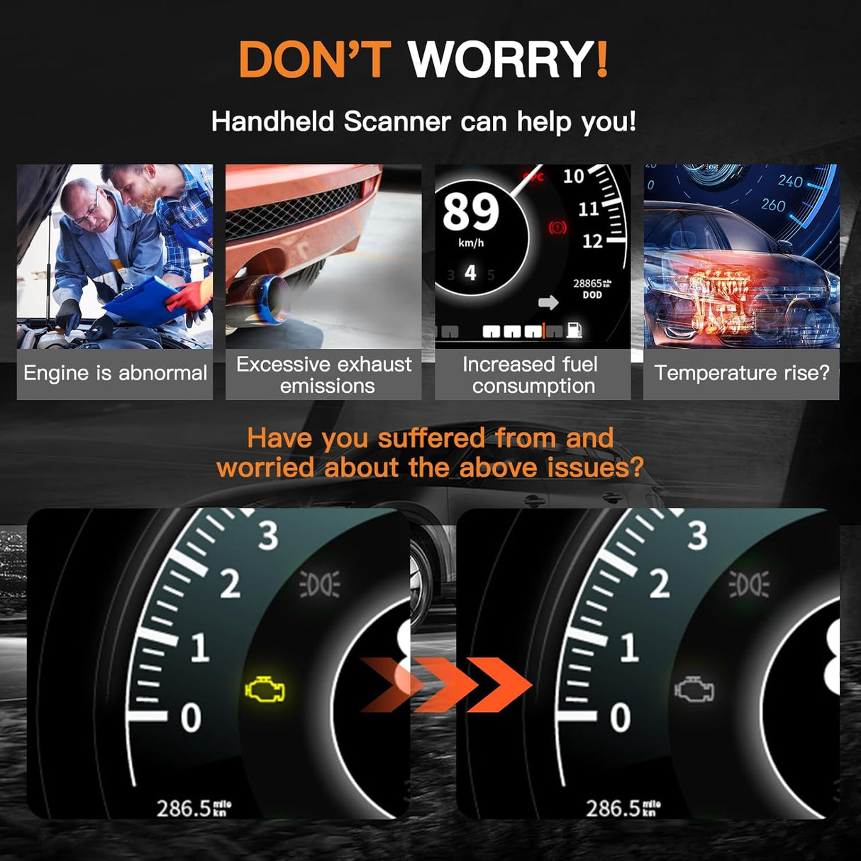 Escáner JUTA D50 OBD2 para coches y camiones, diagnóstico HD