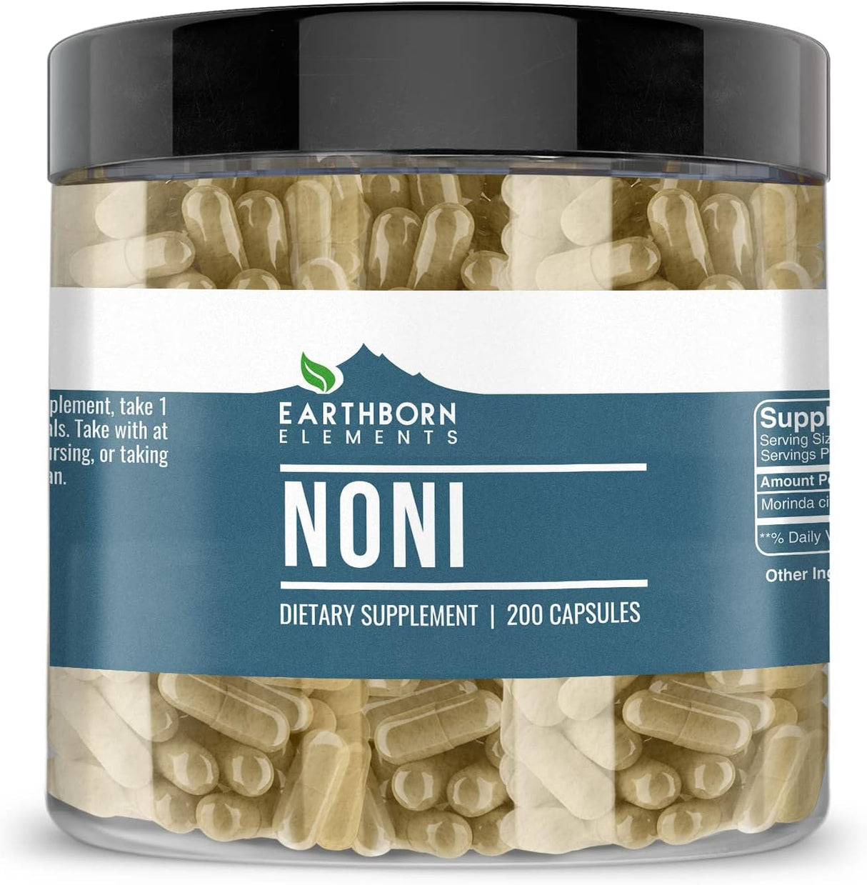 Suplemento Noni 200 cápsulas, puro y sin diluir sin aditivos